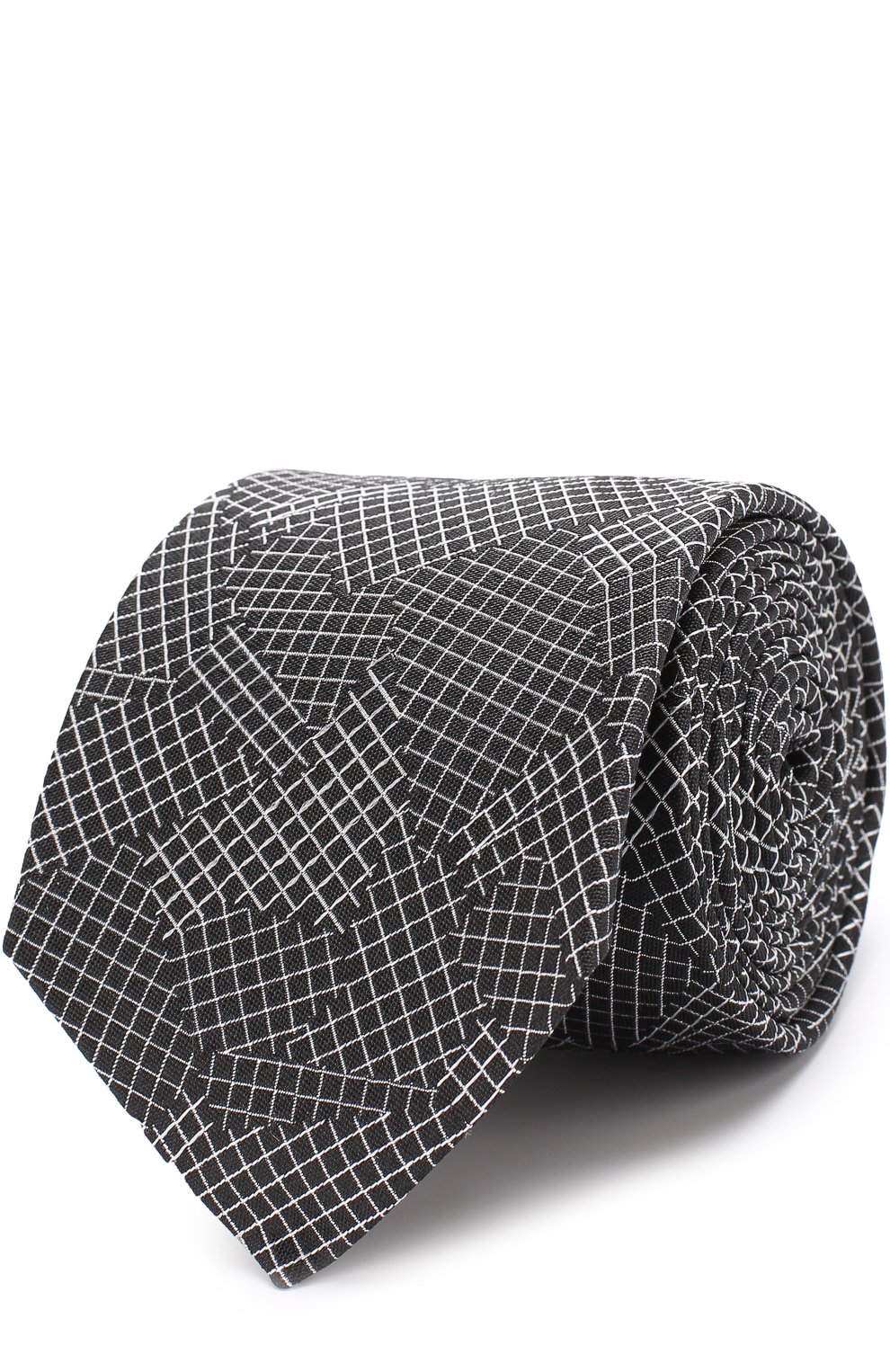 Шелковый галстук с узором TURNBULL & ASSER, арт. TIE002-BB206, фото 1