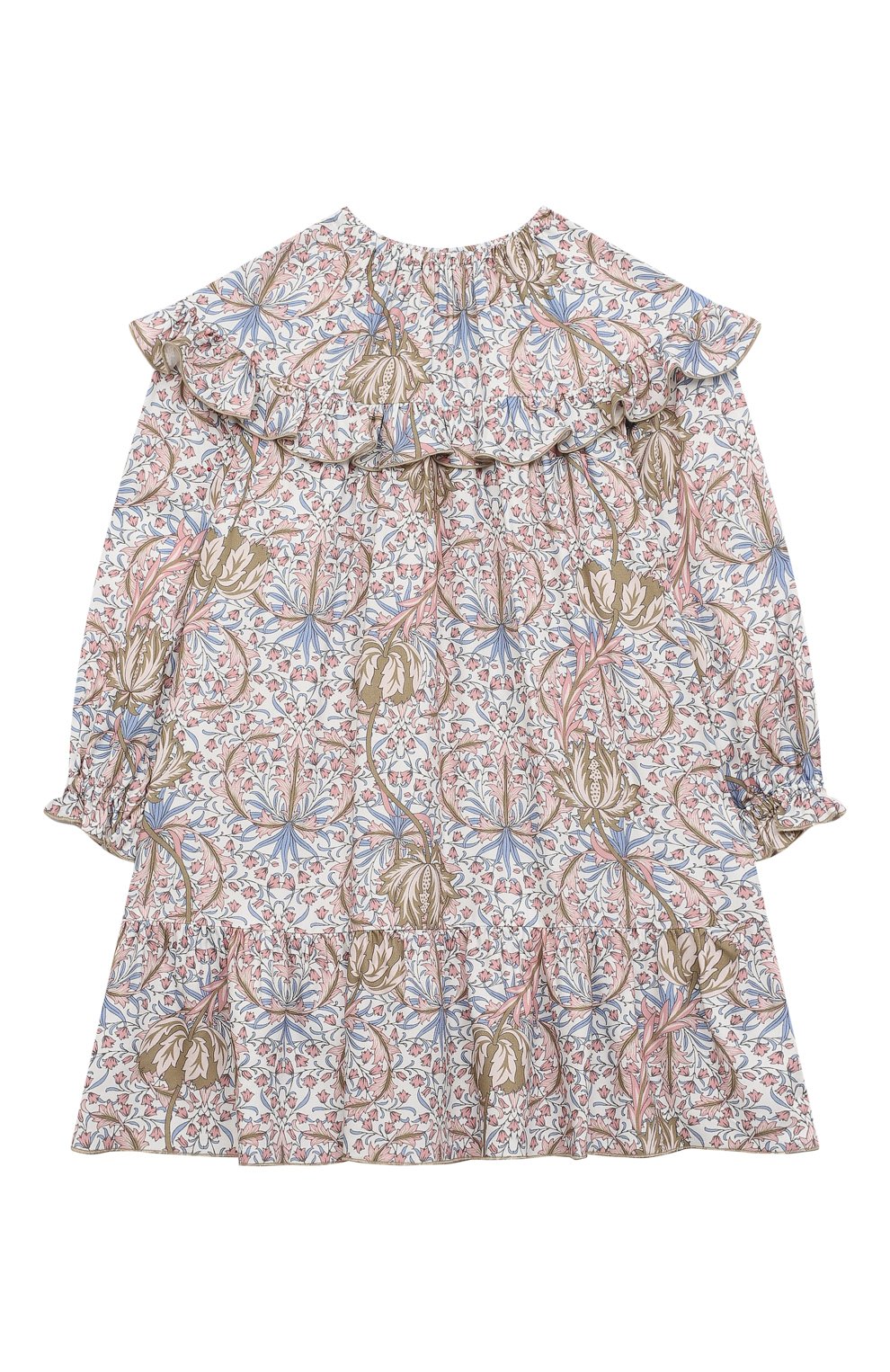 Платье из вискозы IL GUFO разноцветного цвета по цене 21100 руб., арт. A23VL556R4004/5A-8A, фото 1 Платье из вискозы IL GUFO, арт. A23VL556R4004/5A-8A, фото 1