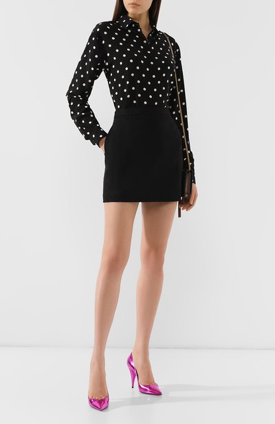 Шерстяная юбка SAINT LAURENT, арт. 580279/Y516U, фото 2