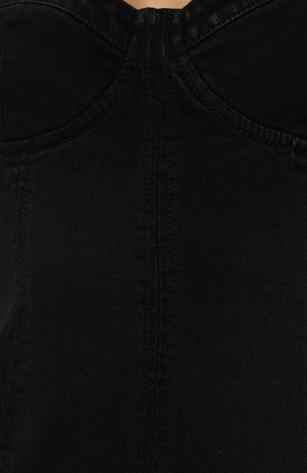 Джинсовое платье VERSACE JEANS COUTURE черного цвета по цене 58850 руб., арт. 73HA0956-73DP956 D STR BLK B SL0UCHY24/DW040D11, фото 5 Джинсовое платье VERSACE JEANS COUTURE, арт. 73HA0956-73DP956 D STR BLK B SL0UCHY24/DW040D11, фото 5