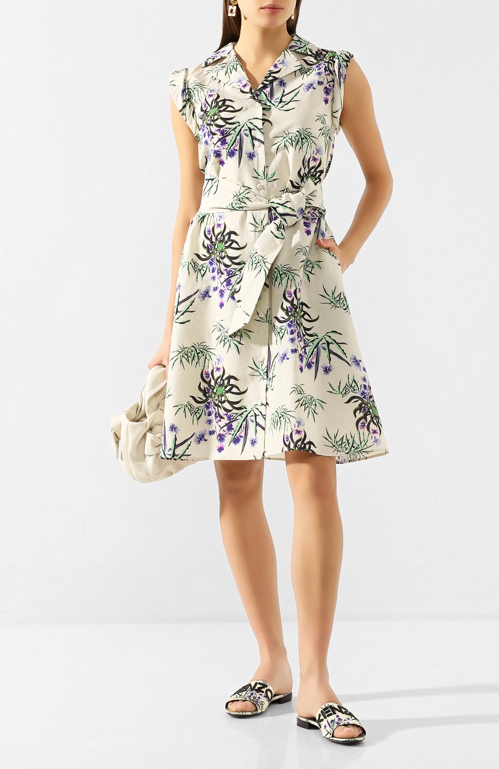 Платье из смеси хлопка и льна KENZO, арт. FA52R014858J, фото 2