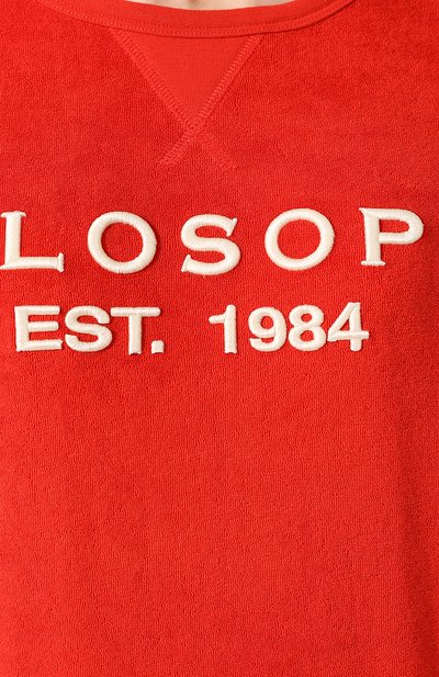 Хлопковый пуловер PHILOSOPHY DI LORENZO SERAFINI красного цвета по цене 28800 руб., арт. A1705/749, фото 5 Хлопковый пуловер PHILOSOPHY DI LORENZO SERAFINI, арт. A1705/749, фото 5