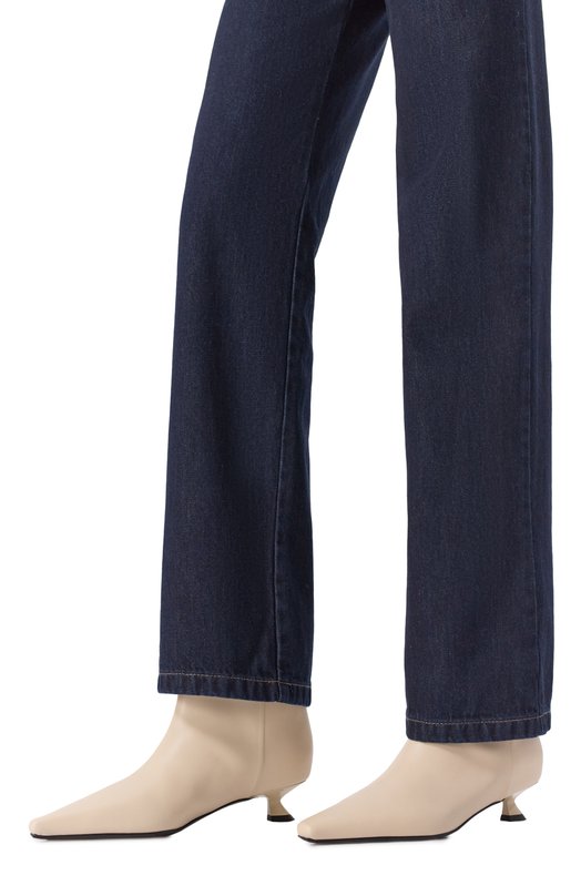 Кожаные ботильоны Peony 3JUIN 326W7002.F.1245194 Кремовый  326W7002.F.1245194 Фото 3