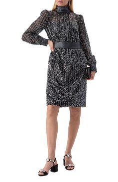 Женские текстильные босоножки keira 60 DOLCE & GABBANA черного цвета, арт. CR1801/A9T43 | Фото 2 (Материал внутренний: Натуральная кожа; Каблук высота: Средний; Материал внешний: Текстиль; Подошва: Плоская; Драгоценные камни: Проставлено; Материал сплава: Проставлено; Каблук тип: Устойчивый)
