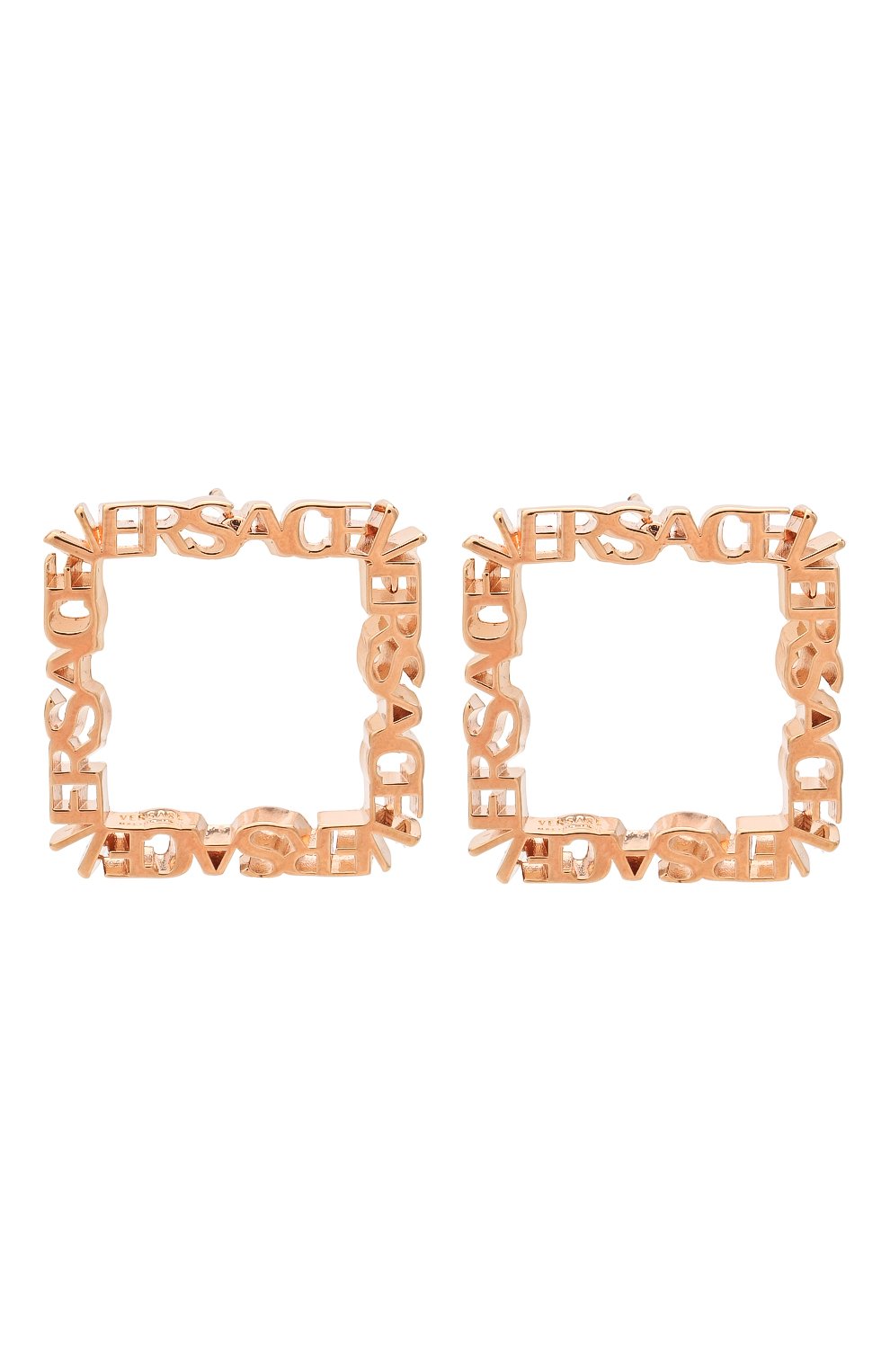 Серьги VERSACE золотого цвета по цене 49950 руб., арт. 1002272/1A00620, фото 1 Серьги VERSACE, арт. 1002272/1A00620, фото 1