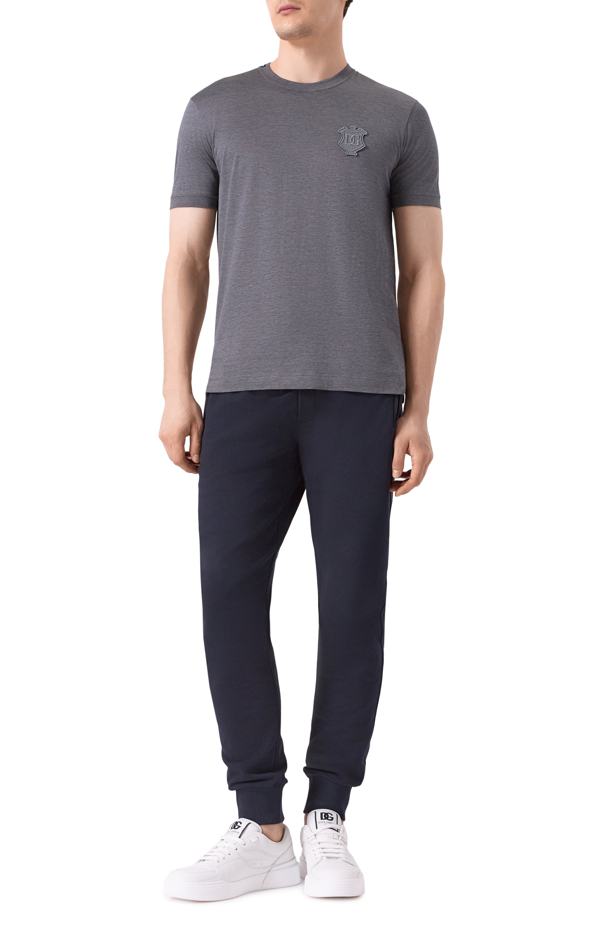 Хлопковые джоггеры DOLCE & GABBANA, арт. GVXQHT/G7F2G, фото 2