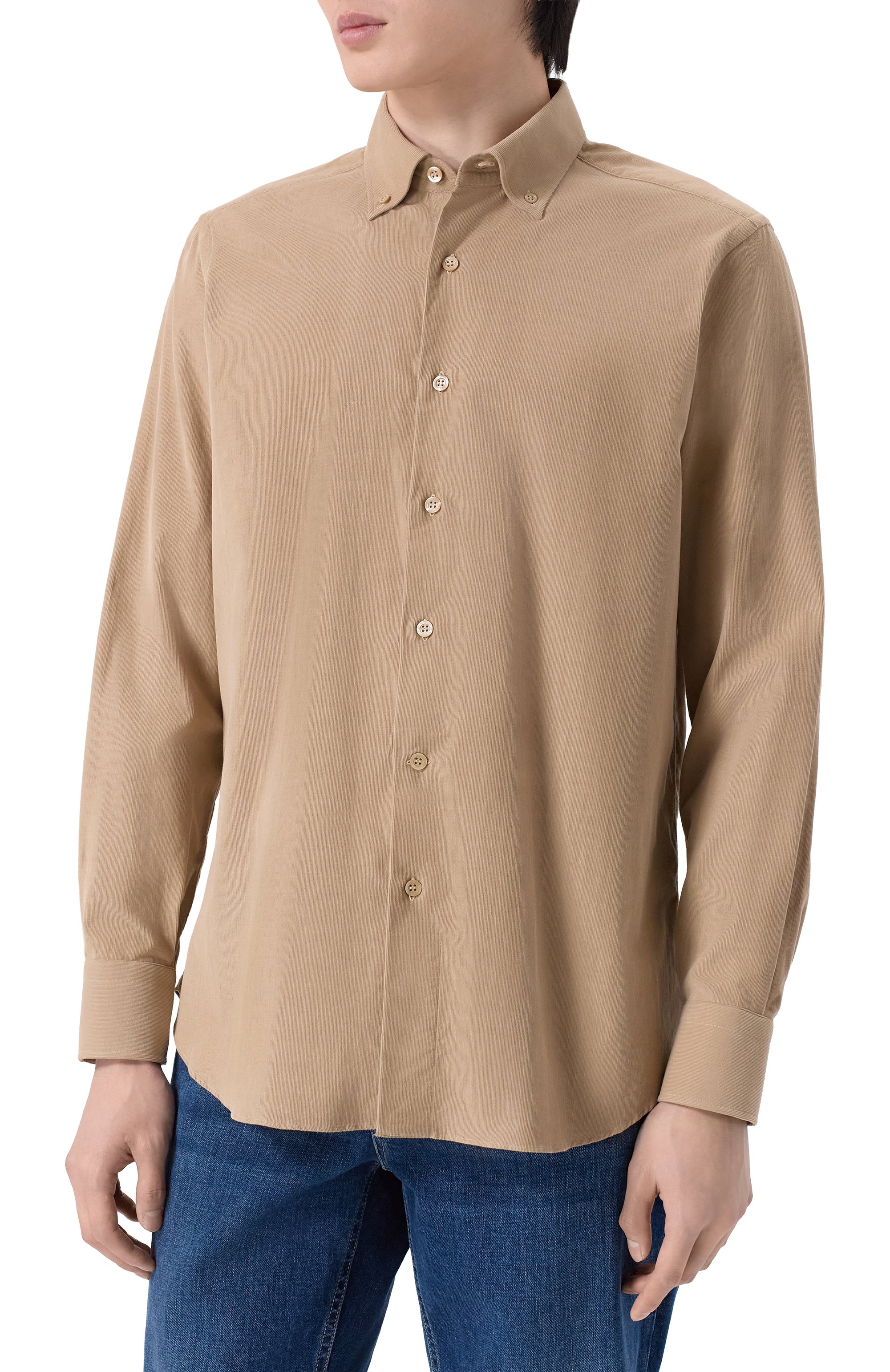 Хлопковая рубашк а MVST, арт. M0RBIDA/PB/SP0RT/620-C0RDUR0Y, фото 3