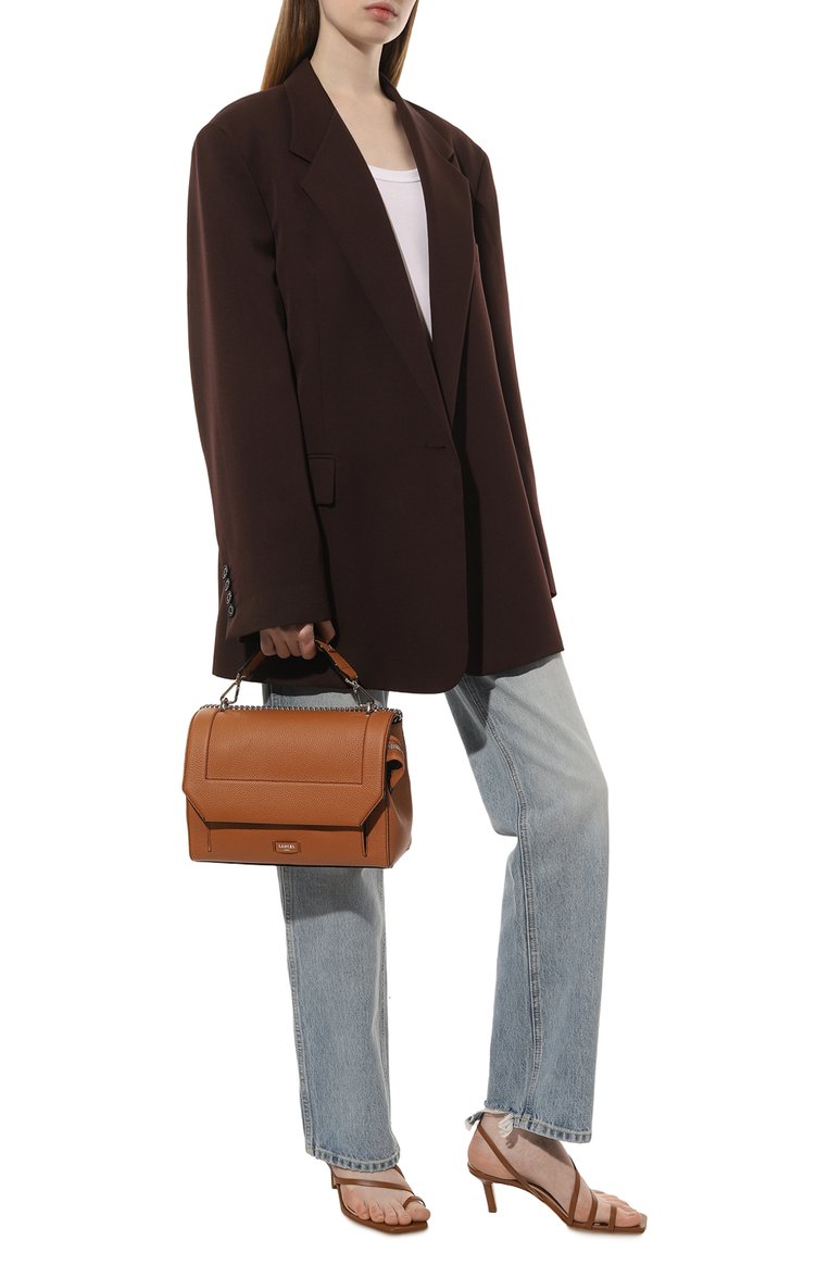 Женская сумка ninon large LANCEL светло-коричневого цвета, арт. A09223 | Фото 7 (Размер: large; Материал: Натуральная кожа; Ремень/цепочка: На ремешке; Сумки-технические: Сумки top-handle)