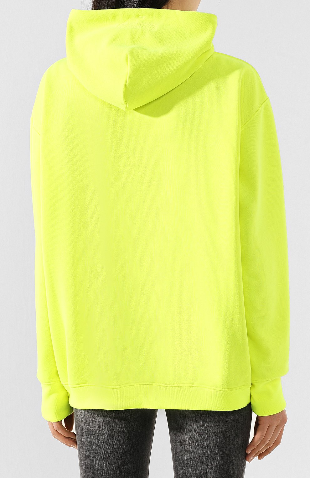 Худи VETEMENTS желтого цвета по цене 49350 руб., арт. SS20TR311 1620/W/FLU0 YELL0W, фото 4 Худи VETEMENTS, арт. SS20TR311 1620/W/FLU0 YELL0W, фото 4