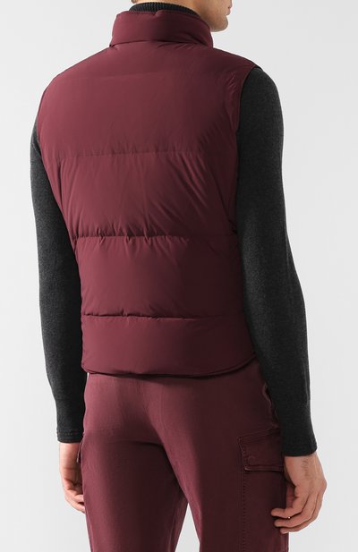 Пуховый жилет на пуговицах с воротником-стойкой BRUNELLO CUCINELLI, арт. ML4911381, фото 4