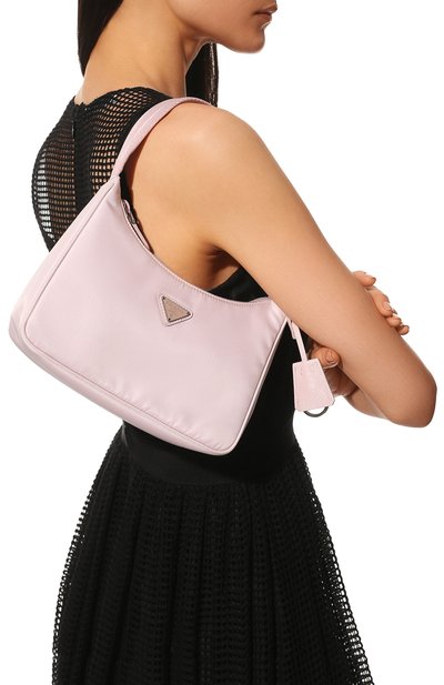 Сумка prada re-edition 2000 PRADA розового цвета по цене 92000 руб., арт. 1NE515-RDH0-F0E18, фото 2 Сумка prada re-edition 2000 PRADA, арт. 1NE515-RDH0-F0E18, фото 2