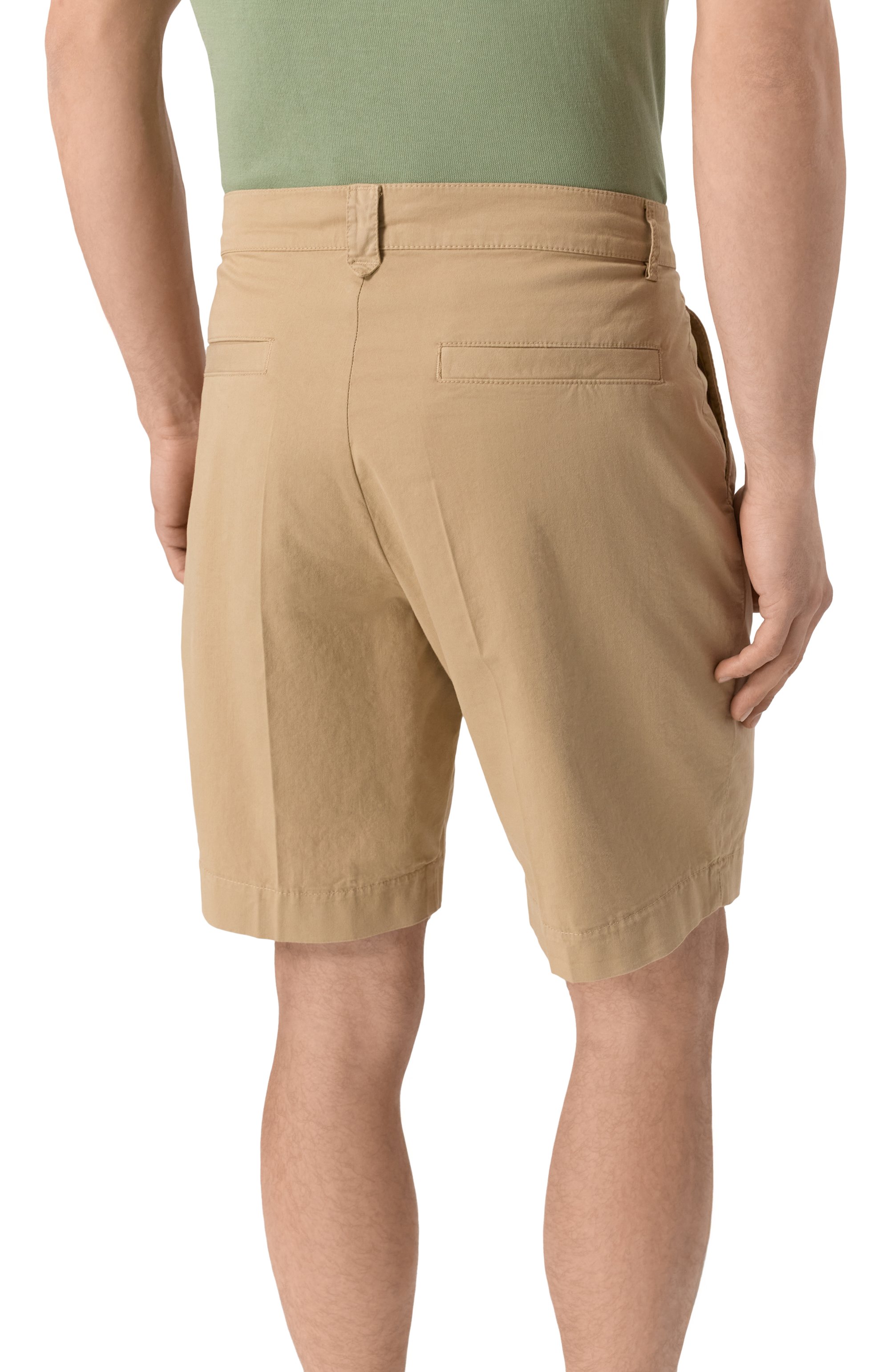 Хлопковые шорты CANALI бежевого цвета по цене 39950 руб., арт. D95608/PT01482, фото 4 Хлопковые шорты CANALI, арт. D95608/PT01482, фото 4