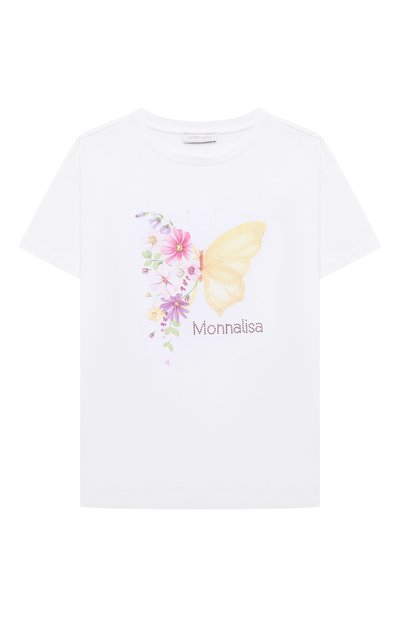 Хлопковая футболка MONNALISA, арт. 11A615, фото 1