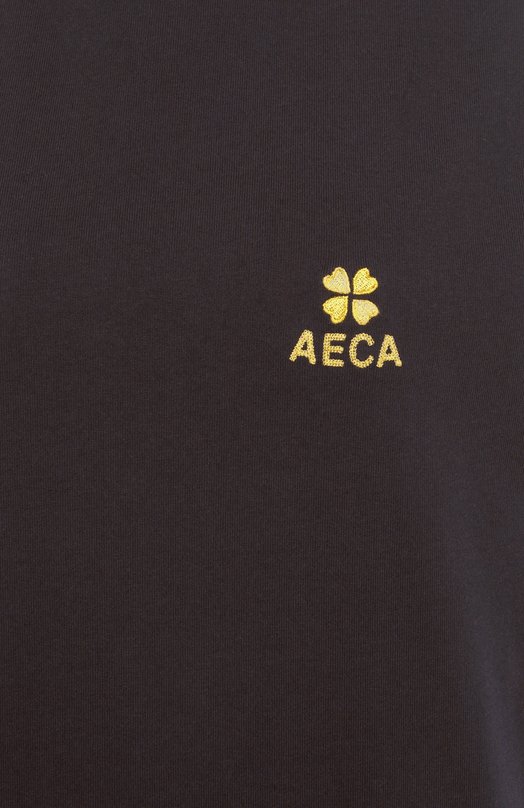 Хлопковая футболка AECA WHITE AWCMSSBDTTSST010C0.CHARCOAL (M) Серый  AWCMSSBDTTSST010C0.CHARCOAL (M) Фото 6