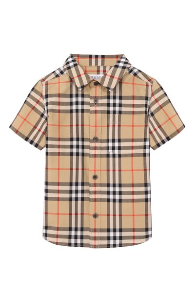 Хлопковая рубашка BURBERRY, арт. 8117145