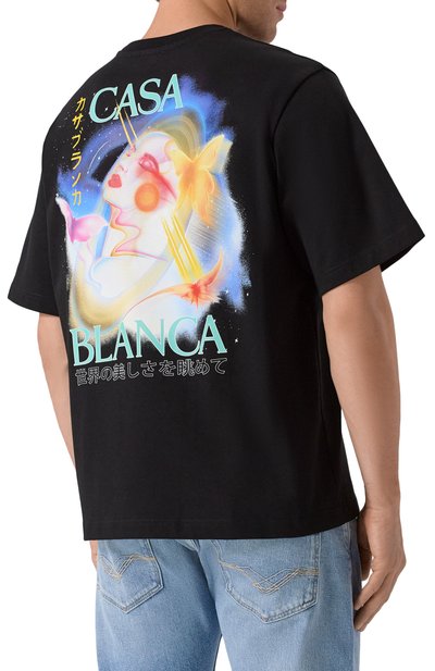 Хлопковая футболка CASABLANCA, арт. MPF25-JTS-044-05, фото 4