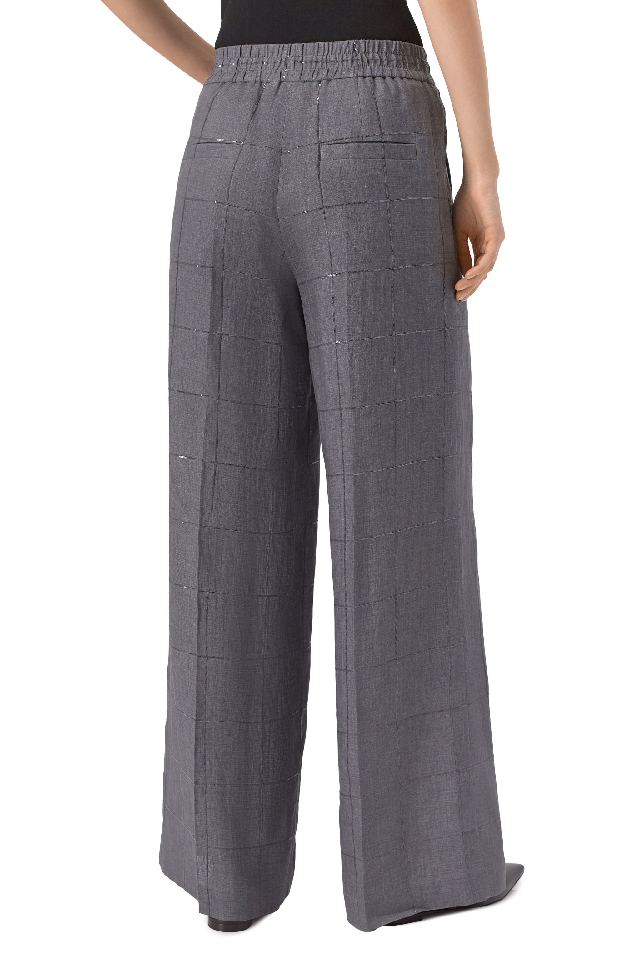 Льняные брюки BRUNELLO CUCINELLI, арт. MM633P8887, фото 4