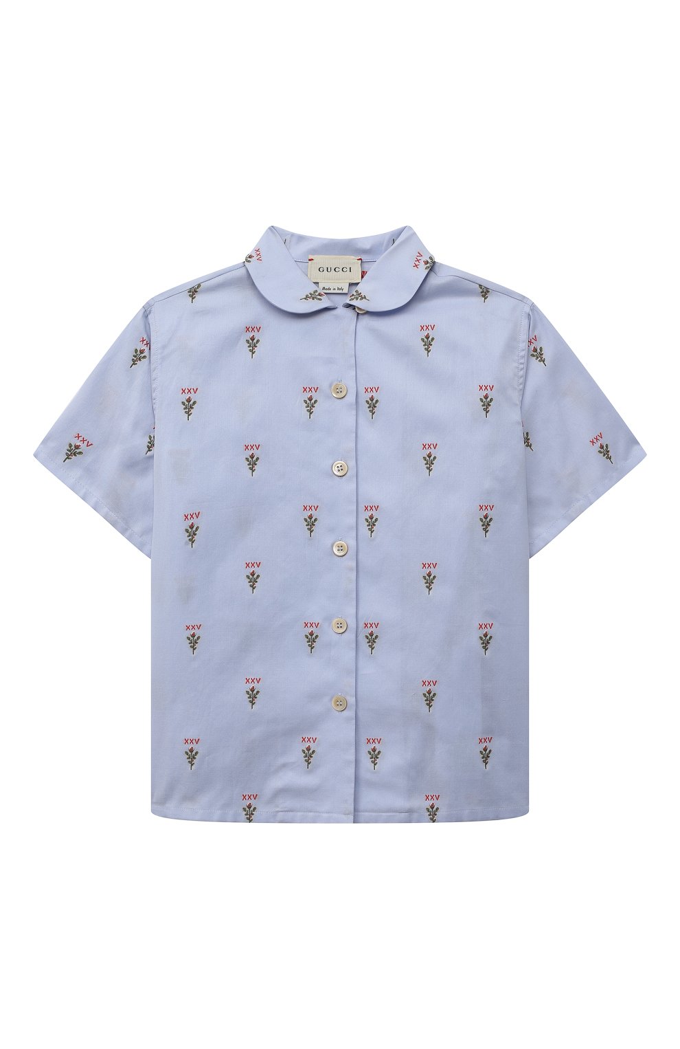 Хлопковая рубашка GUCCI, арт. 604093 XWAH4, фото 1