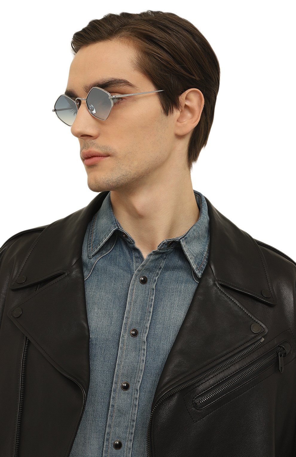 Солнцезащитные очки EYEPETIZER голубого цвета по цене 19650 руб., арт. CANAR 1-26F, фото 3 Солнцезащитные очки EYEPETIZER, арт. CANAR 1-26F, фото 3