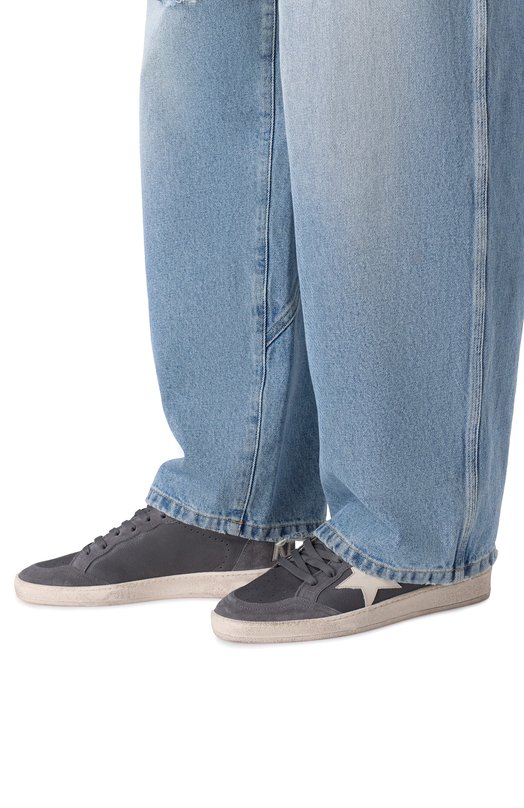 Кожаные кеды Ball Star Golden Goose Deluxe Brand GMF00117.F008157 Серый  GMF00117.F008157 Фото 3