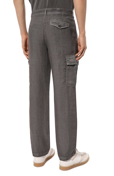 Льняные брюки-карго 120% LINO, арт. 31ALIM29DX/000D943/S00, фото 4