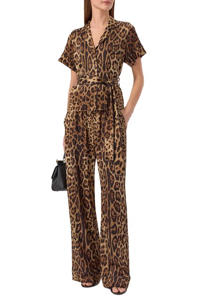 Шелковые брюки DOLCE & GABBANA, арт. FTAMPT/FSAXY, фото 2