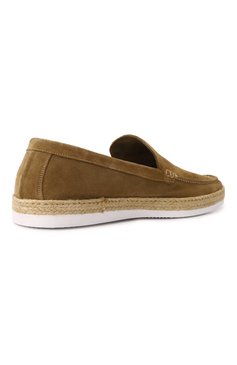 Мужские замшевые лоферы CORNELIANI хаки цвета, арт. 25TM56-2520918 | Фото 5 (Материал внутренний: Натуральная кожа; Нос: Не проставлено; Материал внешний: Натуральная кожа, Замша; Стили: Кэжуэл)