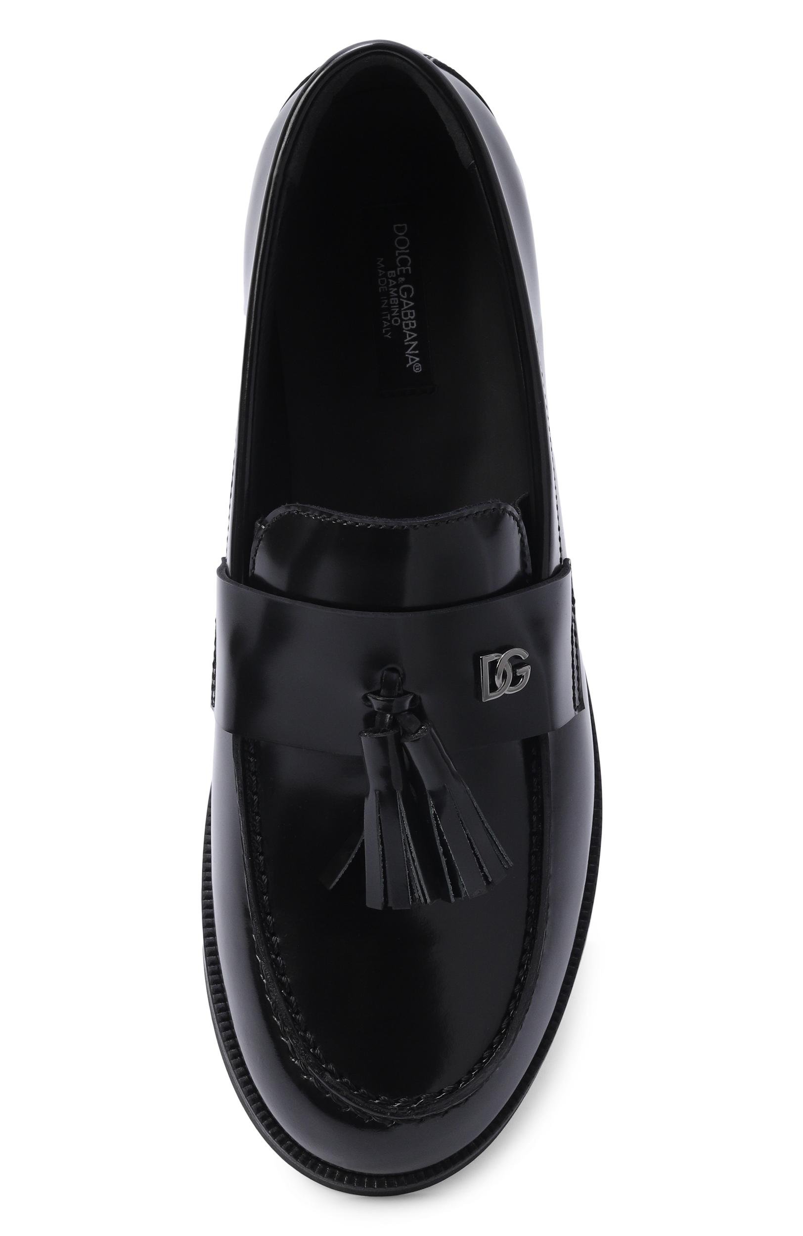 Кожаные лоферы DOLCE & GABBANA, арт. DA5363/A3L81_002, фото 4