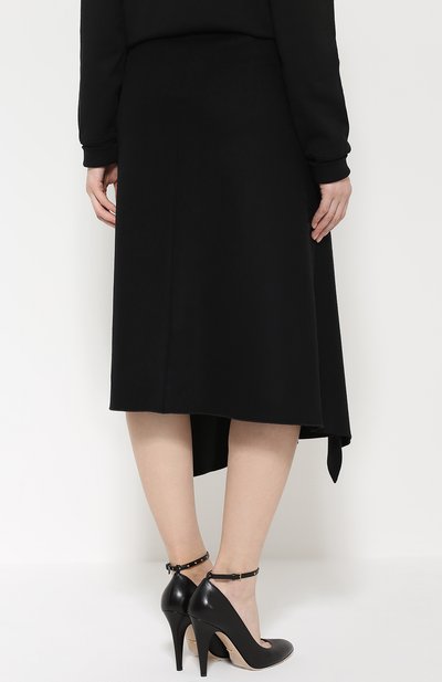 Шерстяная юбка-миди асимметричного кроя MONCLER, арт. B2-093-25638-00-57884, фото 4