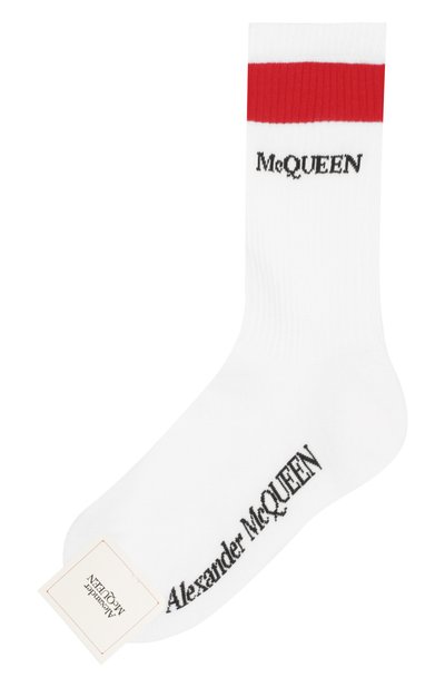 Женские хлопковые носки ALEXANDER MCQUEEN, арт. 604519/3B74Q