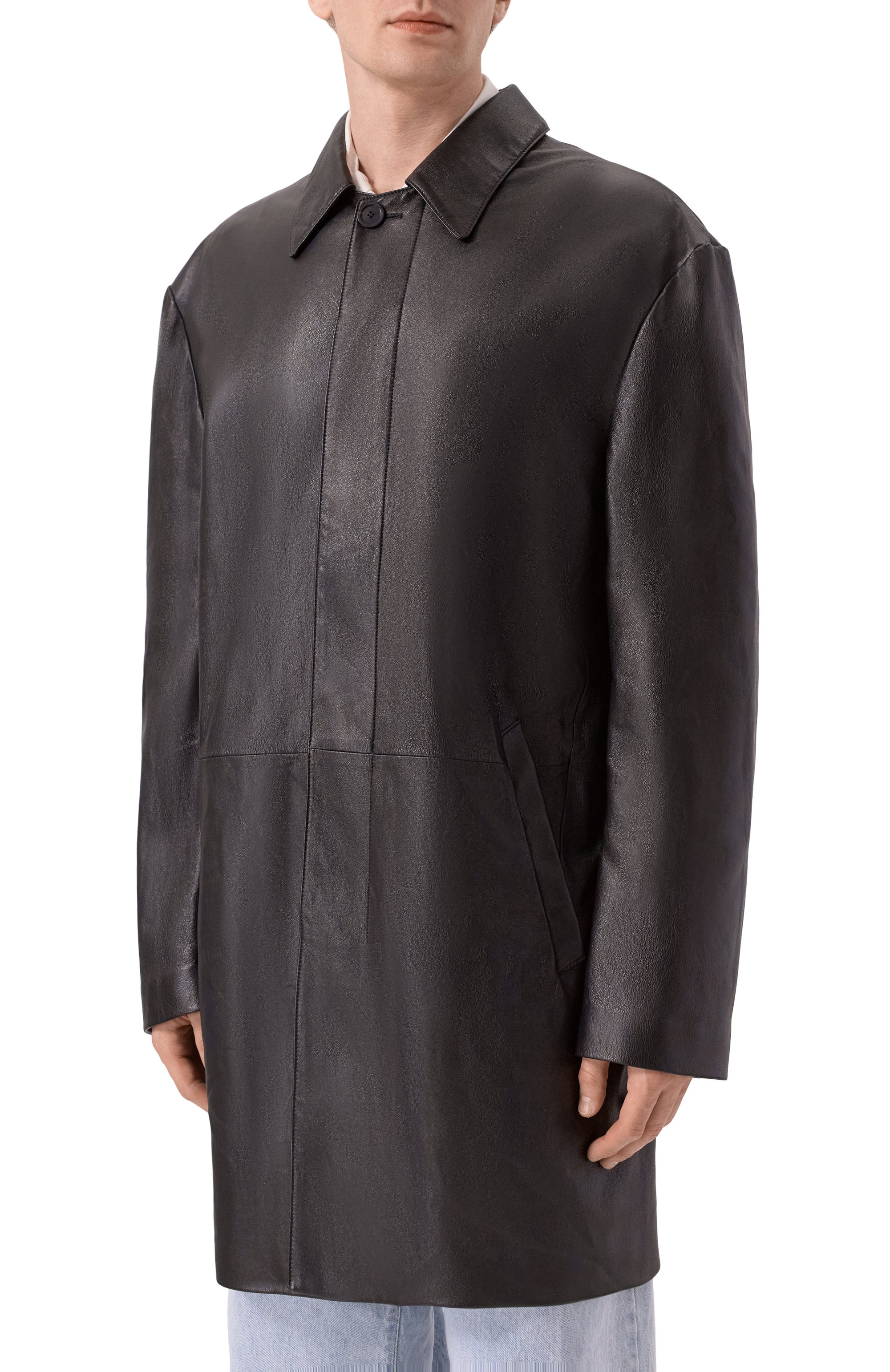 Кожаное пальто BALENCIAGA, арт. 849986/TNS13, фото 3