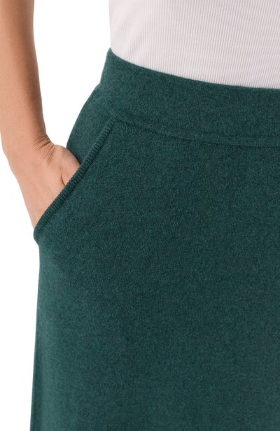 Кашемировая юбка MVST темно-зеленого цвета по цене 221000 руб., арт. M26.CFW.K410/BABY CASHMERE, фото 5 Кашемировая юбка MVST, арт. M26.CFW.K410/BABY CASHMERE, фото 5
