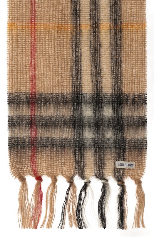 Шерстяной шарф Burberry 8112967 Бежевый  8112967 Фото 4