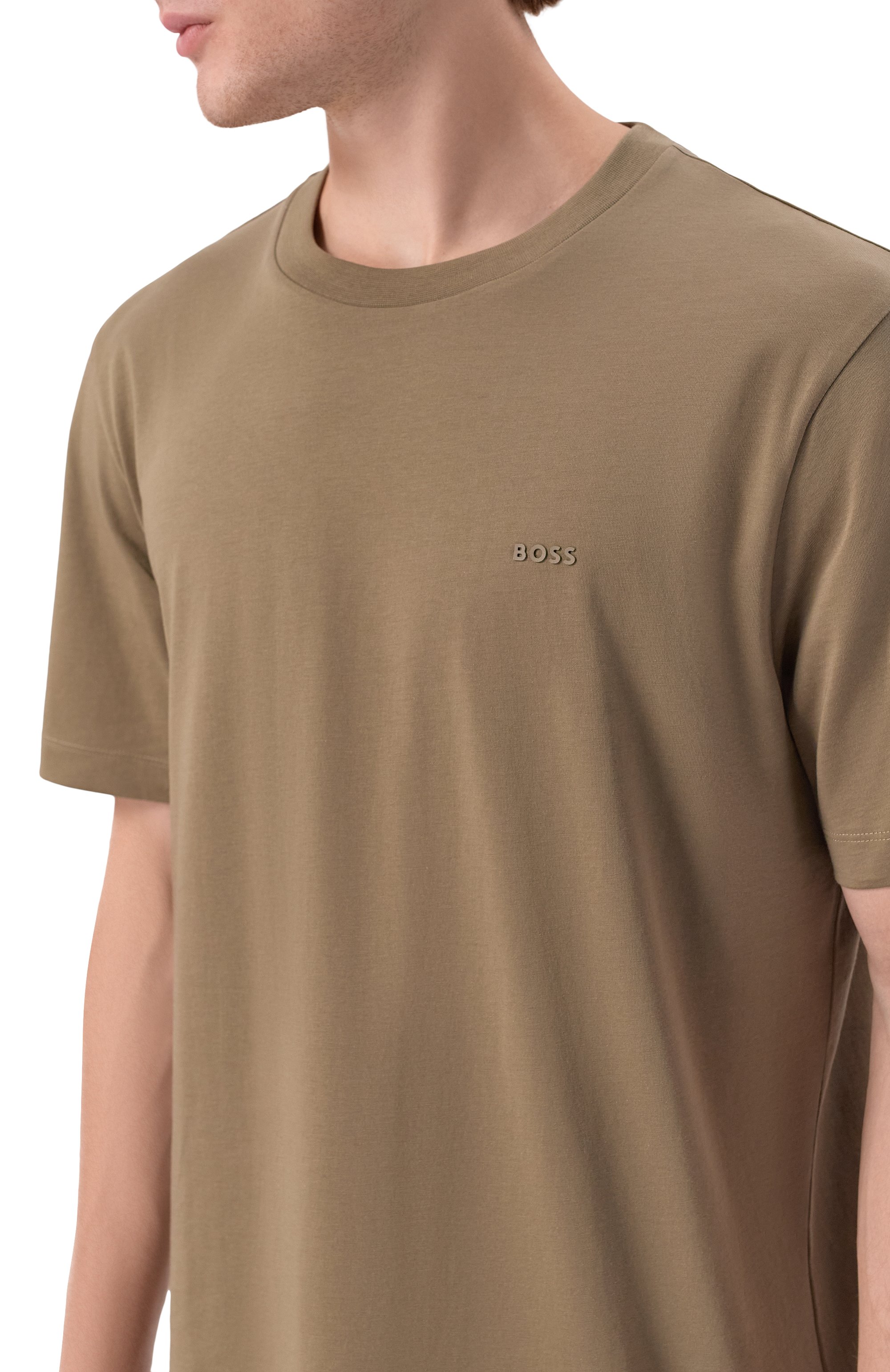 Хлопковая футболка BOSS, арт. 50468347, фото 5