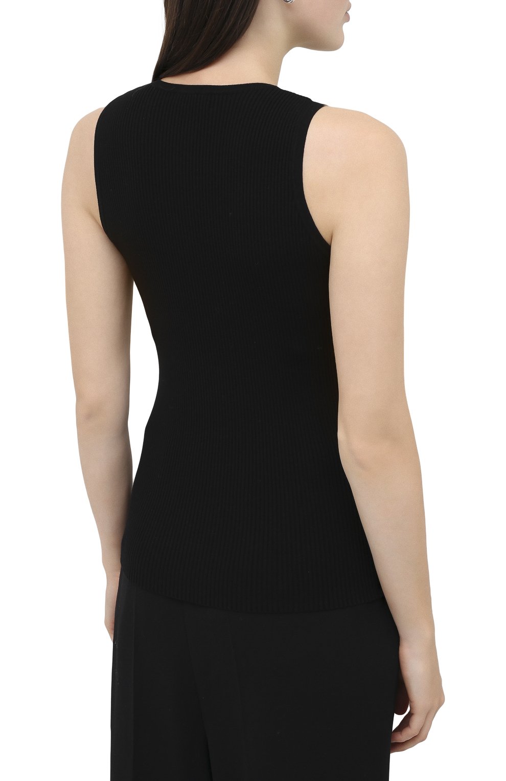 Топ из вискозы NANUSHKA, арт. JAYA_BLACK_C0MF0RT KNIT, фото 4