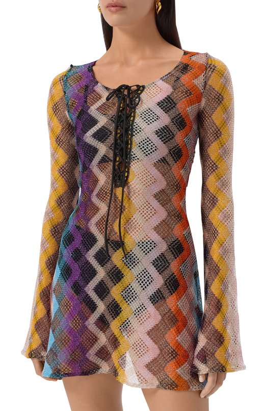 Платье из вискозы Missoni MS25SQ2G/BR012S Разноцветный  MS25SQ2G/BR012S Фото 3