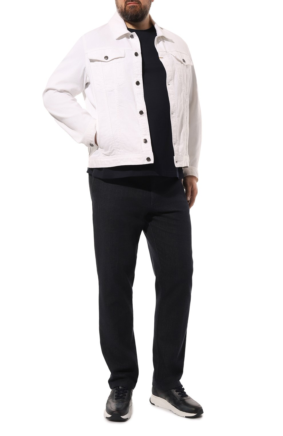 Хлопковая футболка MVST темно-синего цвета по цене 39500 руб., арт. 13M660.MK00.MUST.B&T/64-70, фото 2 Хлопковая футболка MVST, арт. 13M660.MK00.MUST.B&T/64-70, фото 2