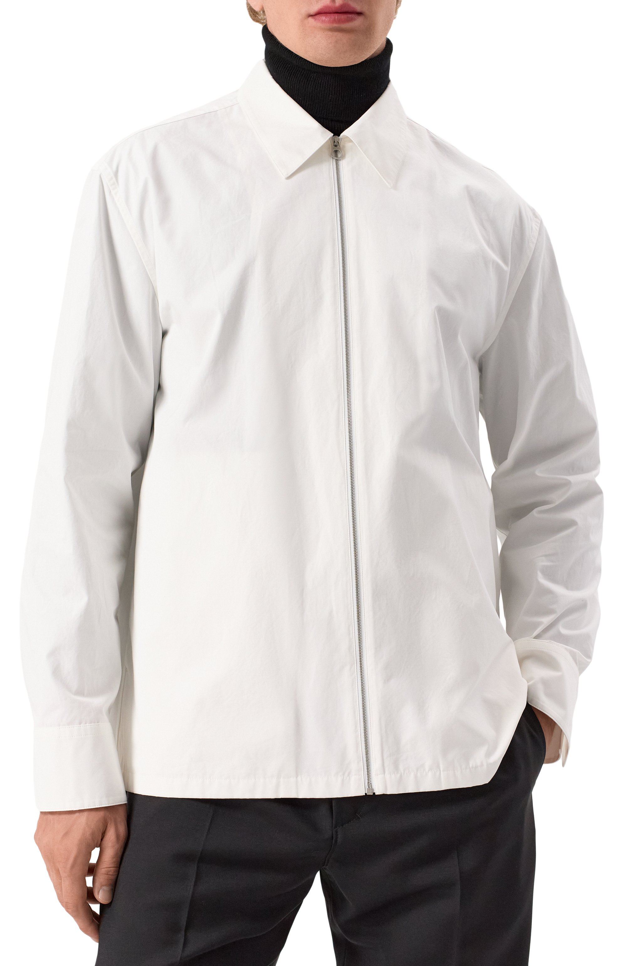 Хлопковая рубашка JIL SANDER, арт. J22DL0249/J45002, фото 3