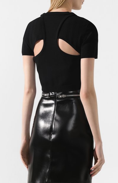 Топ ALEXANDERWANG.T черного цвета по цене 29950 руб., арт. 4KC2191005, фото 4 Топ ALEXANDERWANG.T, арт. 4KC2191005, фото 4