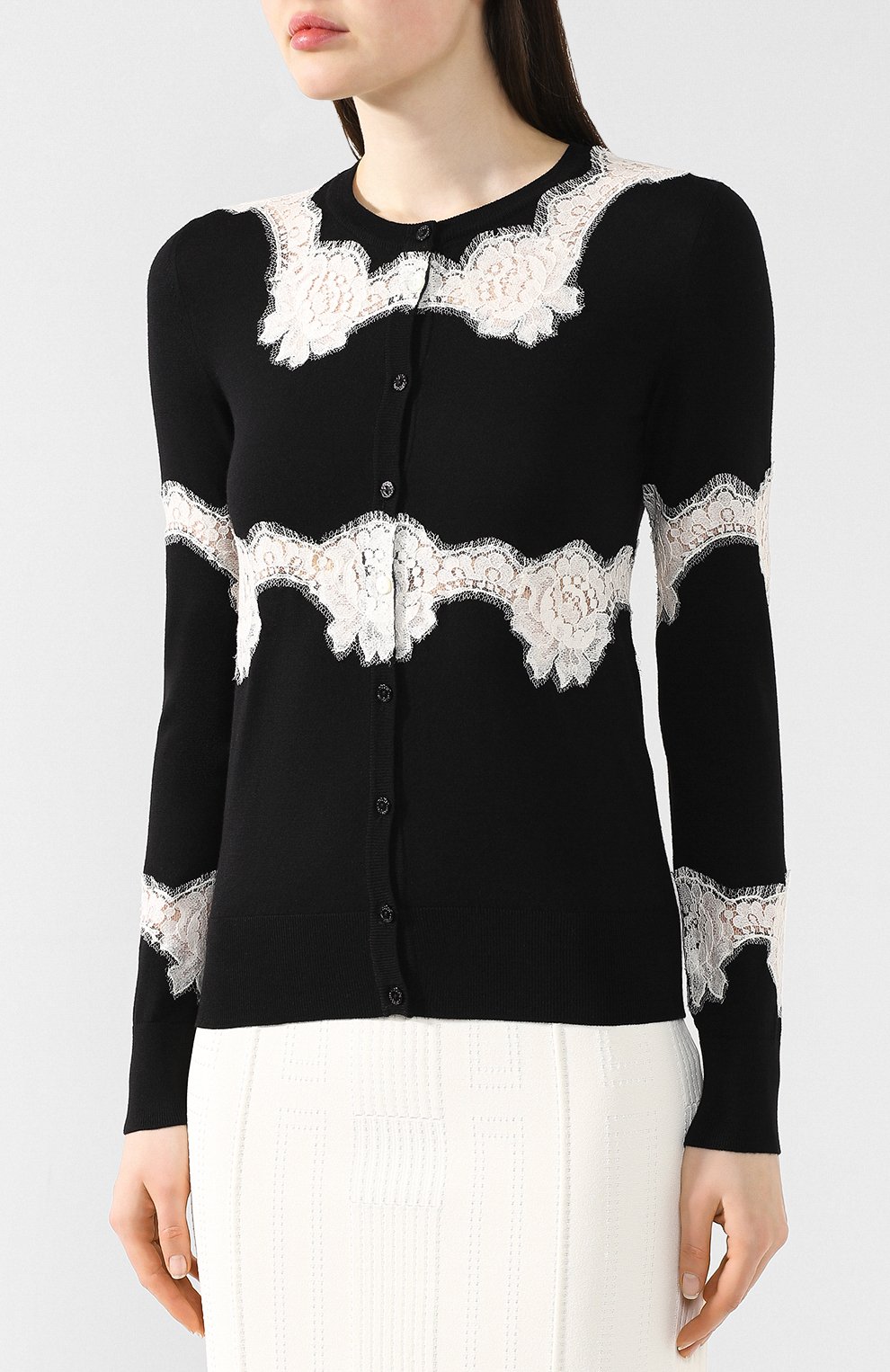 Кардиган из смеси шерсти и хлопка DOLCE & GABBANA, арт. FX359T/JAVNC, фото 3