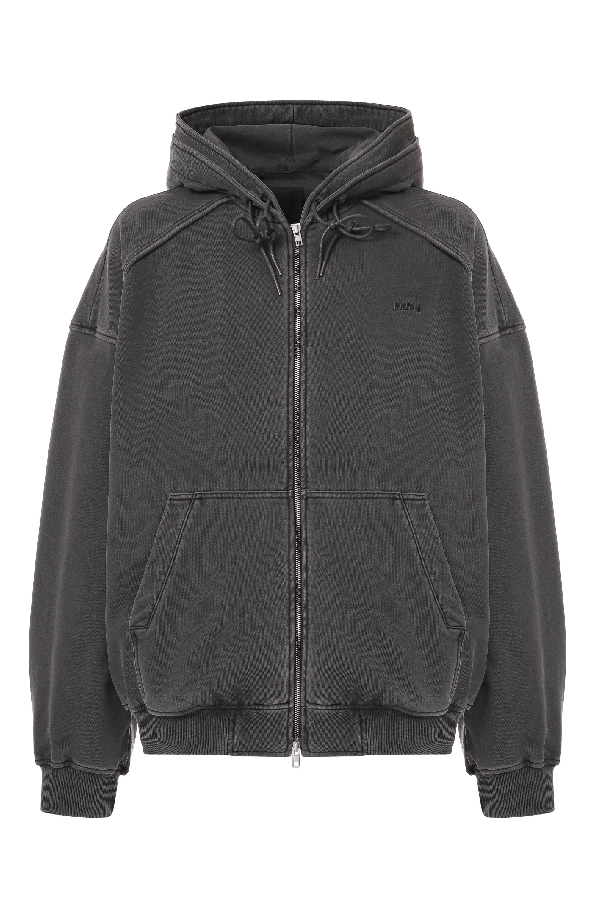 Хлопковая толстовка JUUN.J темно-серого цвета по цене 87550 руб., арт. JC5141P084, фото 1 Хлопковая толстовка JUUN.J, арт. JC5141P084, фото 1