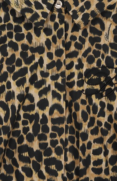 Хлопковая рубашка BLUMARINE, арт. BFCA010.0.CAB03/14A-16A, фото 3