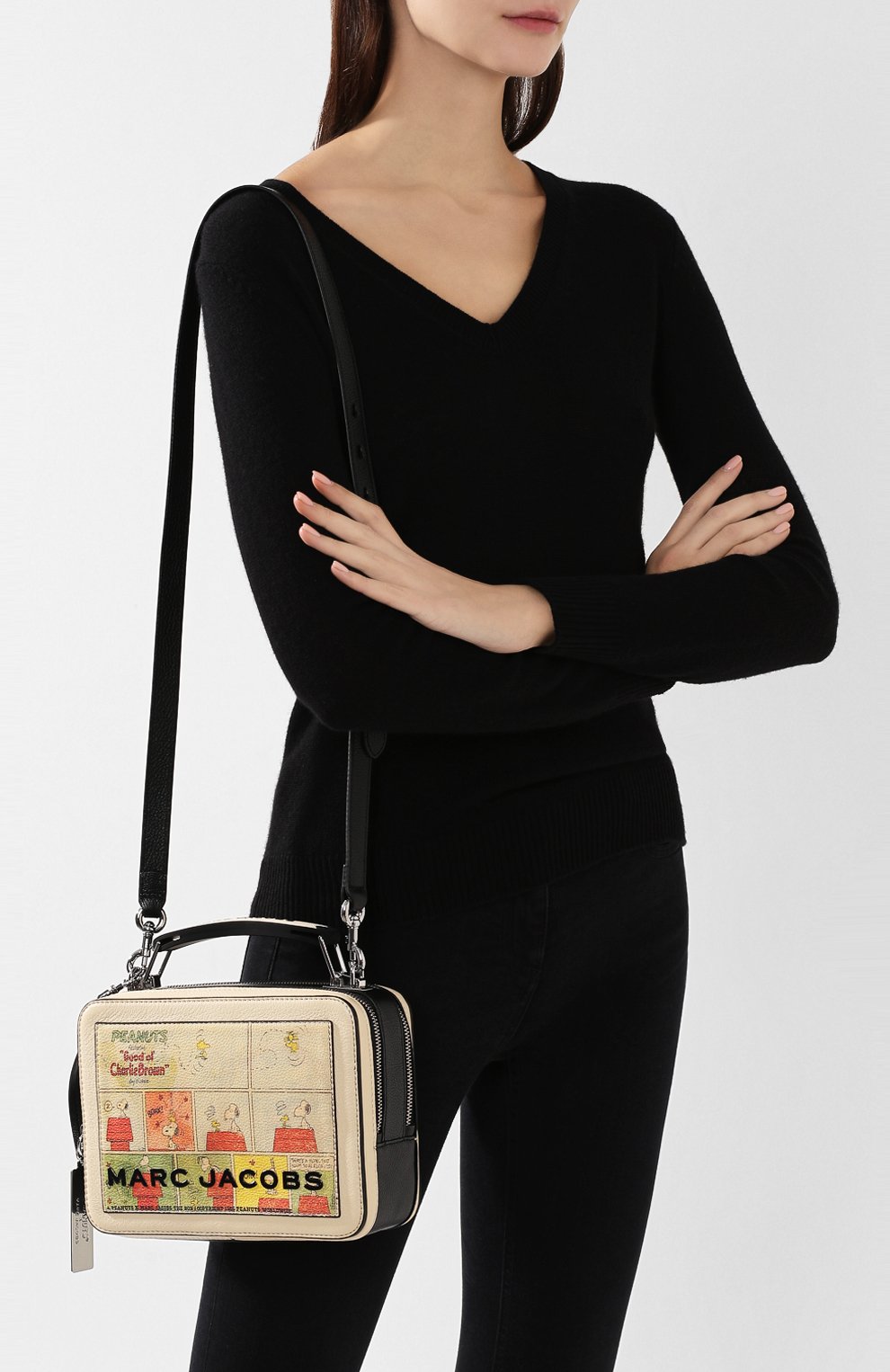 Женская разноцветная сумка the box peanuts x marc jacobs MARC