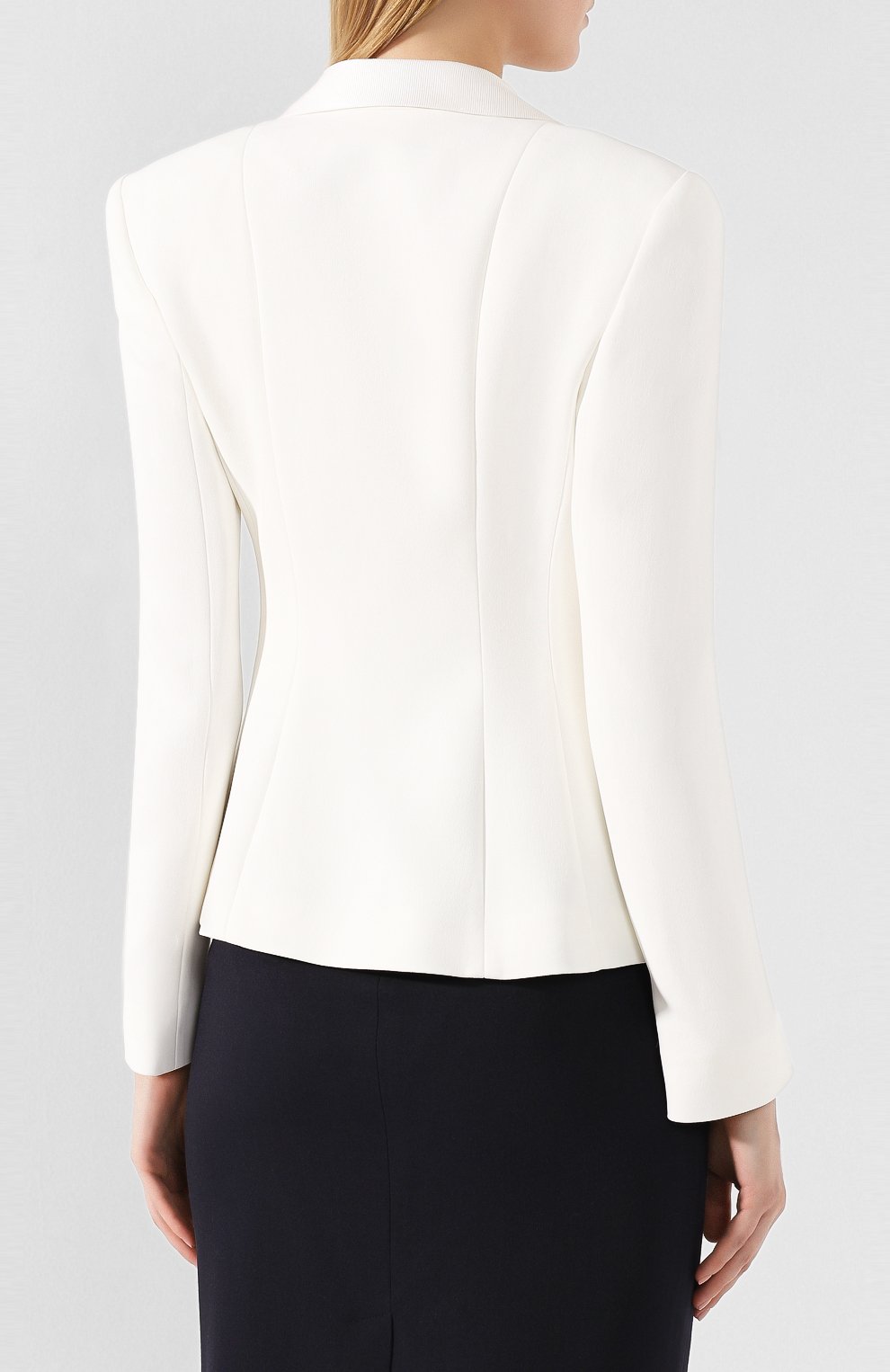 Жакет EMPORIO ARMANI белого цвета по цене 78900 руб., арт. 4NG18T/42013, фото 4 Жакет EMPORIO ARMANI, арт. 4NG18T/42013, фото 4