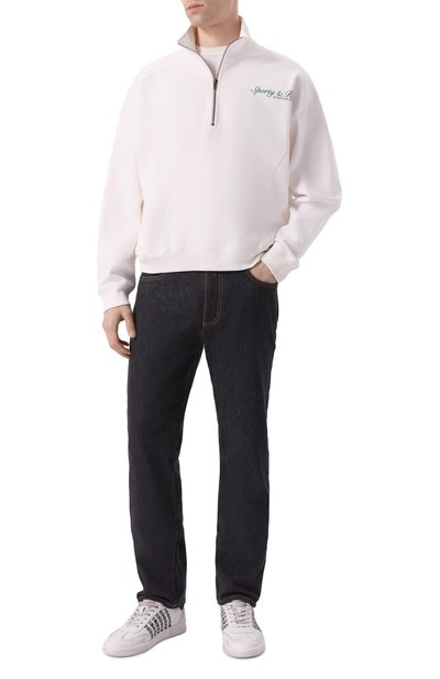 Хлопковый анорак SPORTY AND RICH, арт. ST073621306WH01, фото 2