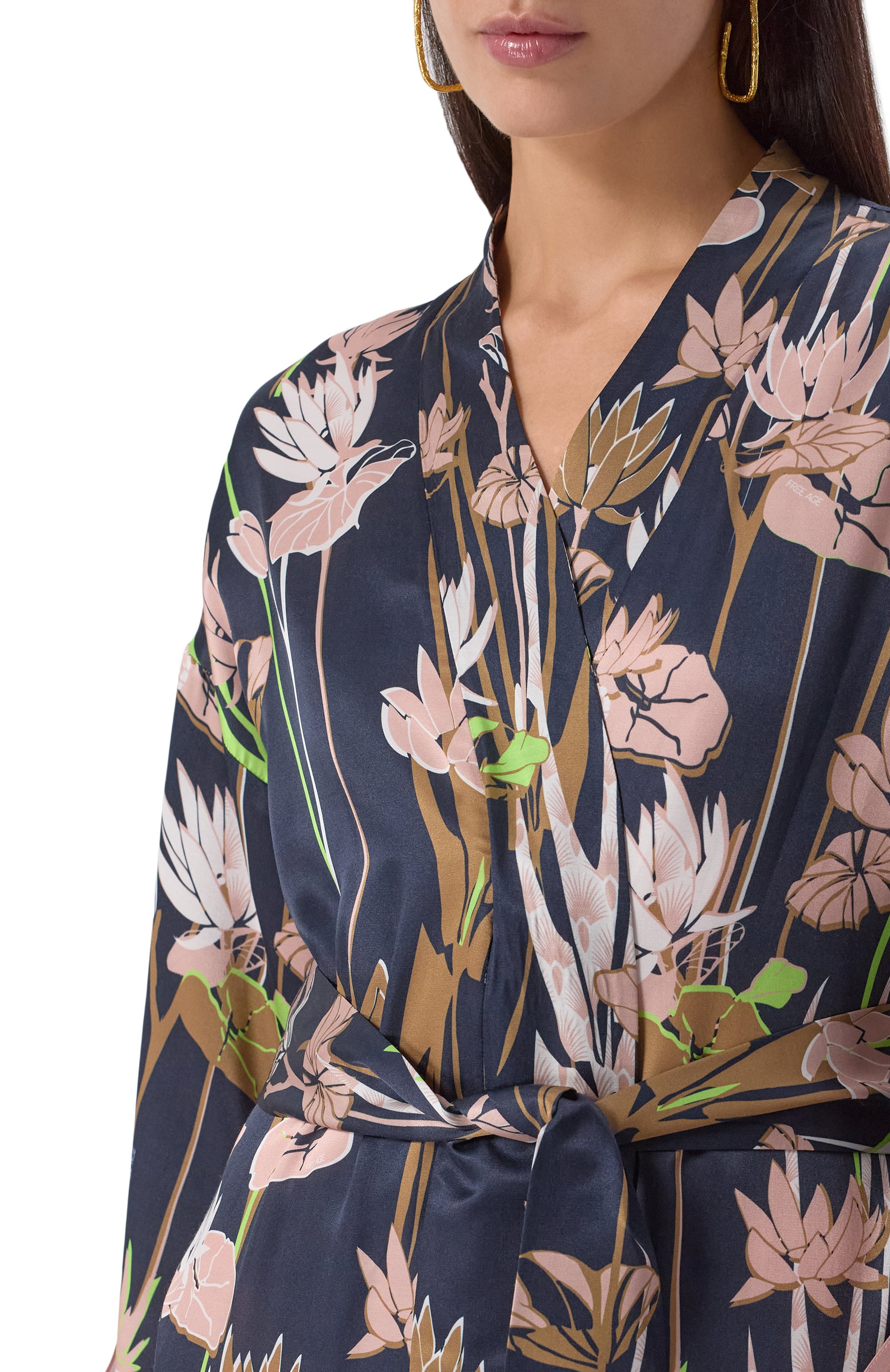 Кимоно из хлопка и шелка  FREEAGE, арт. WS25.CR081M.6001.499, фото 5