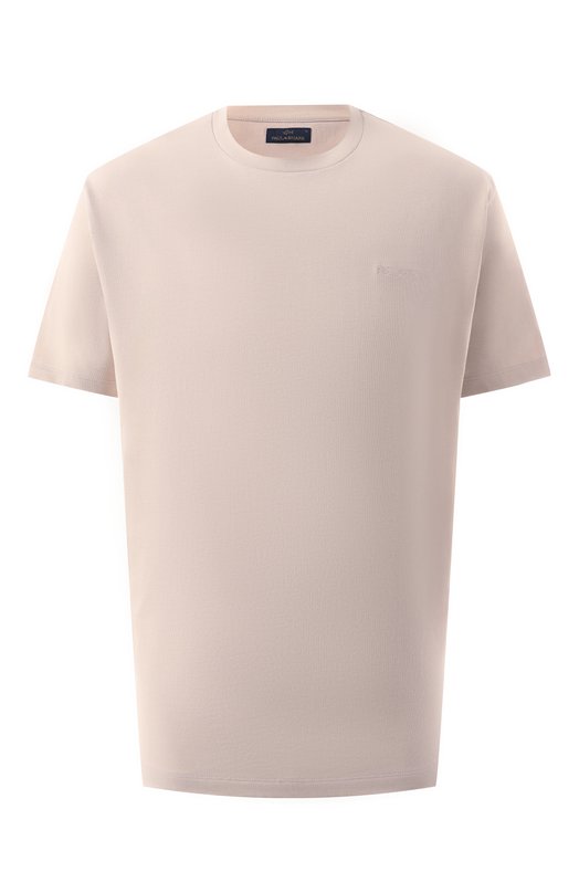 Хлопковая футболка Paul&Shark 25411047/XL Бежевый 25411047/XL