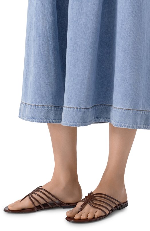 Лакированные шлепанцы Lady Alevi Milano L26SD004.5.1261X29/CHARME Коричневый  L26SD004.5.1261X29/CHARME Фото 2