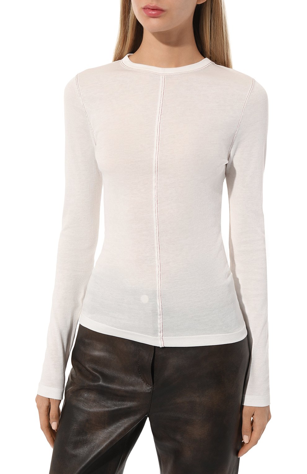 Лонгслив ROHE молочного цвета по цене 15300 руб., арт. 407-22-097, фото 3 Лонгслив ROHE, арт. 407-22-097, фото 3