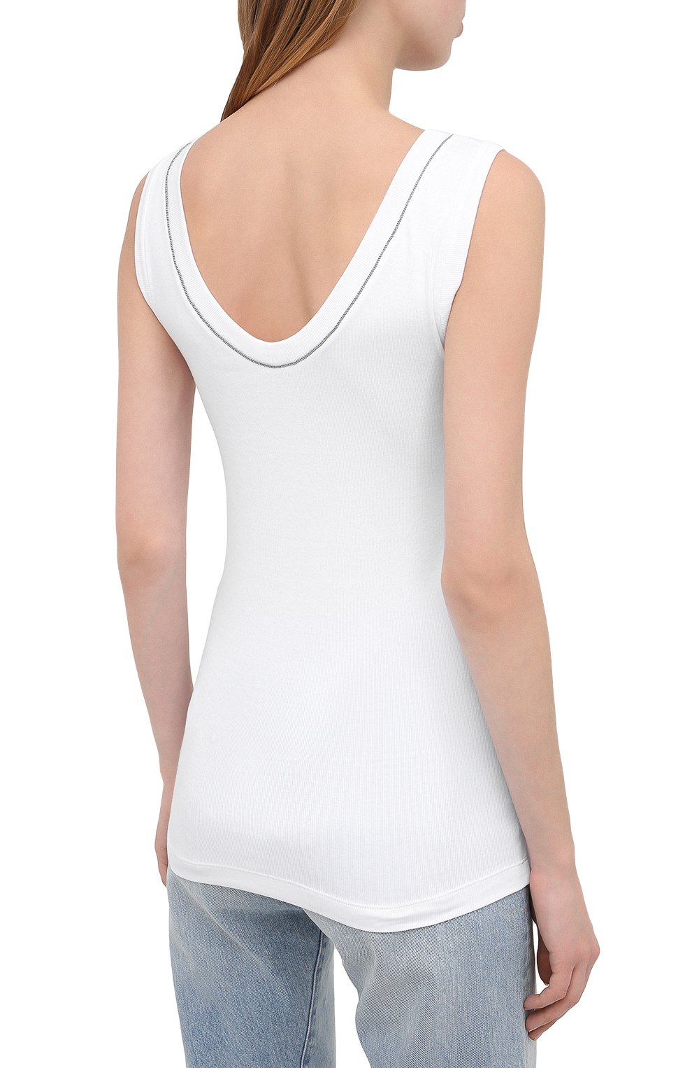 Хлопковая майка BRUNELLO CUCINELLI, арт. M0TC8BJ312, фото 4